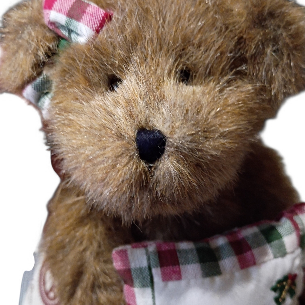 NWT Boyds Bear‎ Plush Head Bean Collection Beary Goodfriend Holly Pillow 8" 2004 - Picture 2 of 9